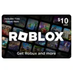 $10 Roblox Gift Card – Redeem Robux for In-Game Purchases and Avatars